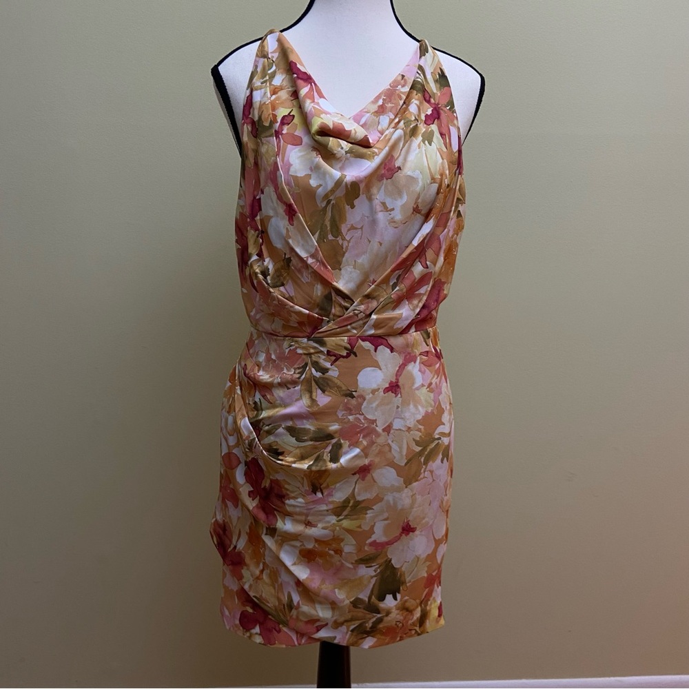 Significant Other Chiara Floral  Watercolor Mini Dress Size 6